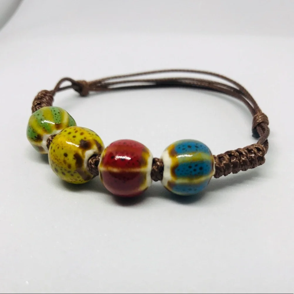 Handmade Adjustable Beaded Bracelet